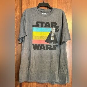 Fifth Sun STAR WARS Heather Gray DARTH VADER T Shirt NWT DISNEY Size XL